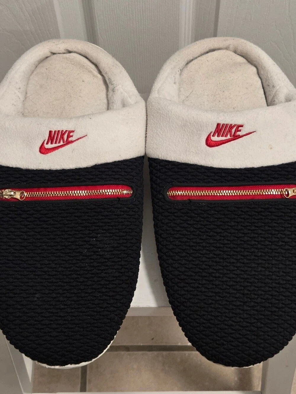 Nike Joe Burrow 'Black Sail University Red' Slippers Slides Unisex Mens Size 13